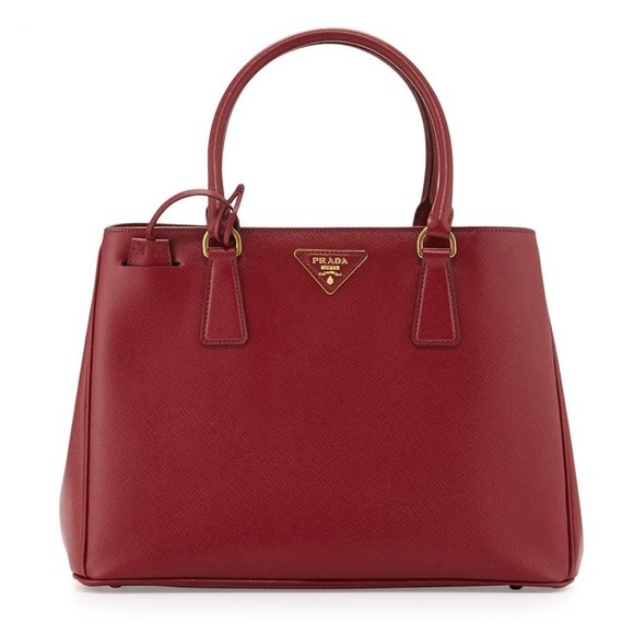 Prada Handbags - Prada Saffiano Tote Cerise, Excellent Condition!